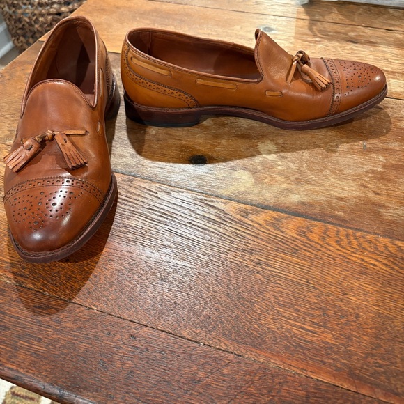 Allen Edmonds Tan Tassel Loafers 10.5D Jermyn - Picture 2 of 9